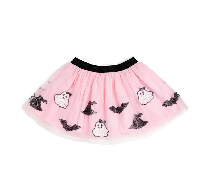 Spooky Babe Sequin Halloween Tutu Skirt
