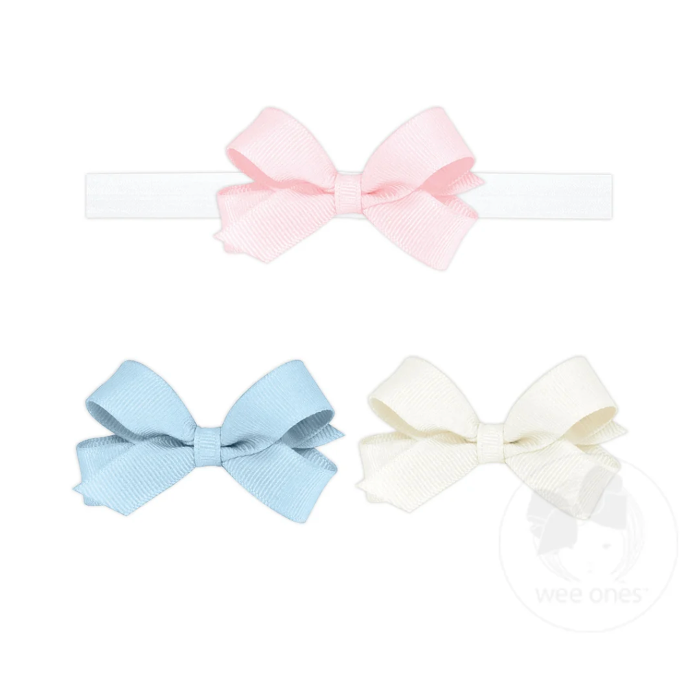 Gift Pack Tiny Grosgrain Hair Bows and One Add-A-Bow Band