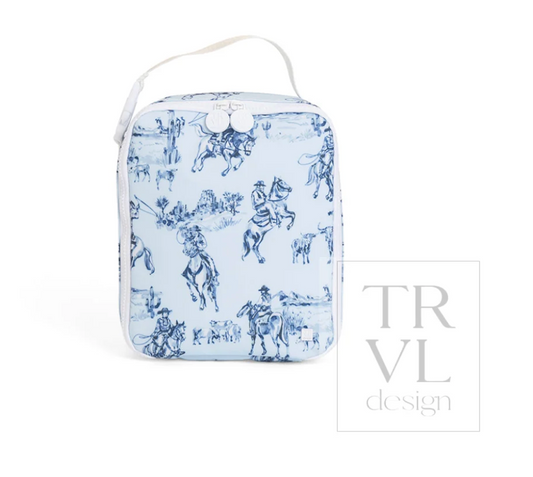 Lunch Box Insulated Lunch Bag Cowboy Toile