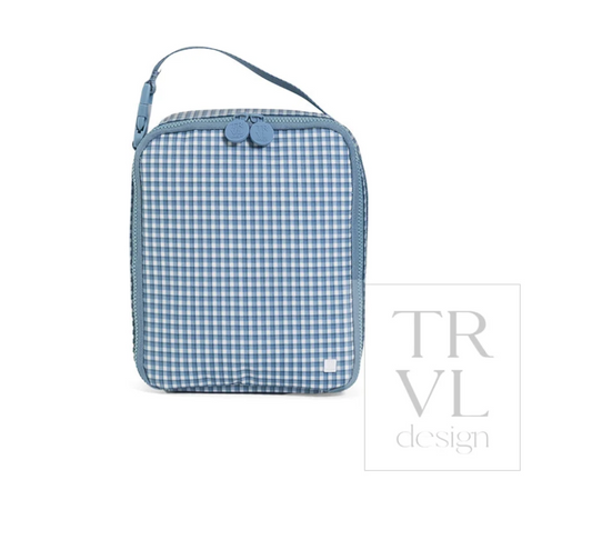 Lunch Box Insulated Lunch Bag Rodeo Check Indigo