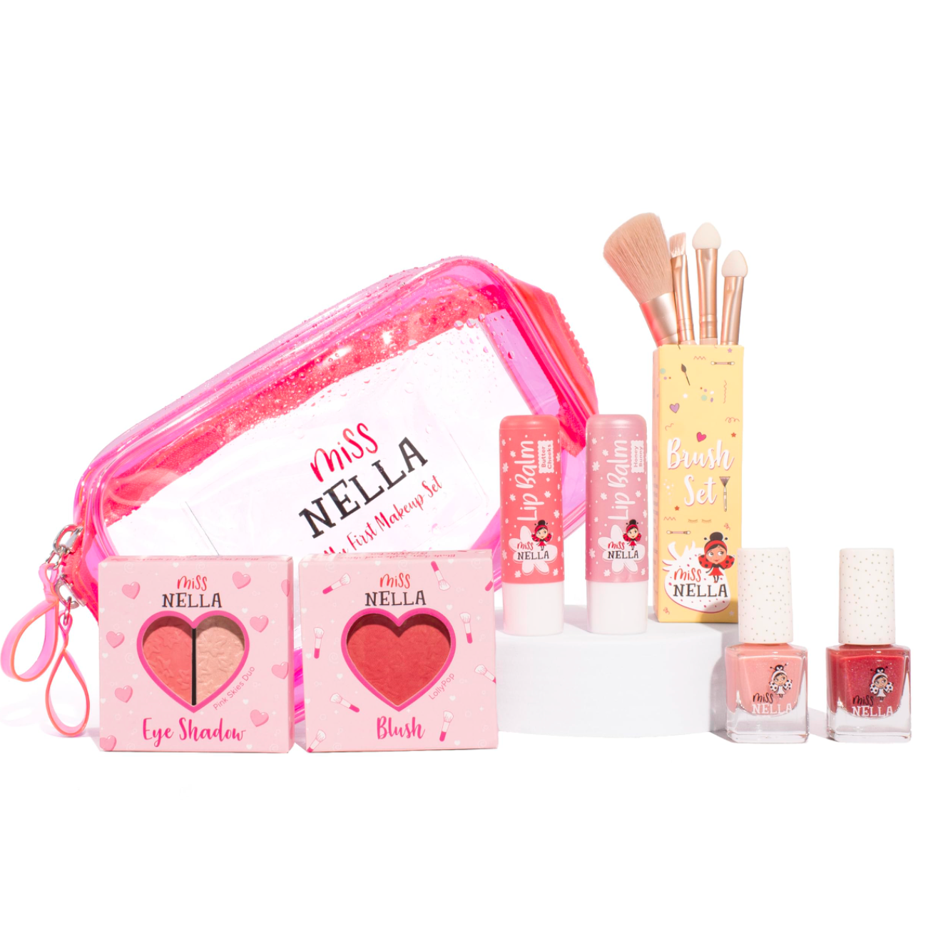 Pink Bag of Wonders Nail Polish & Makeup Set