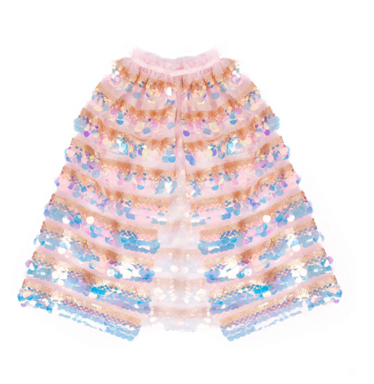 The 5th Avenue Pailette Cape Gold/Light Pink