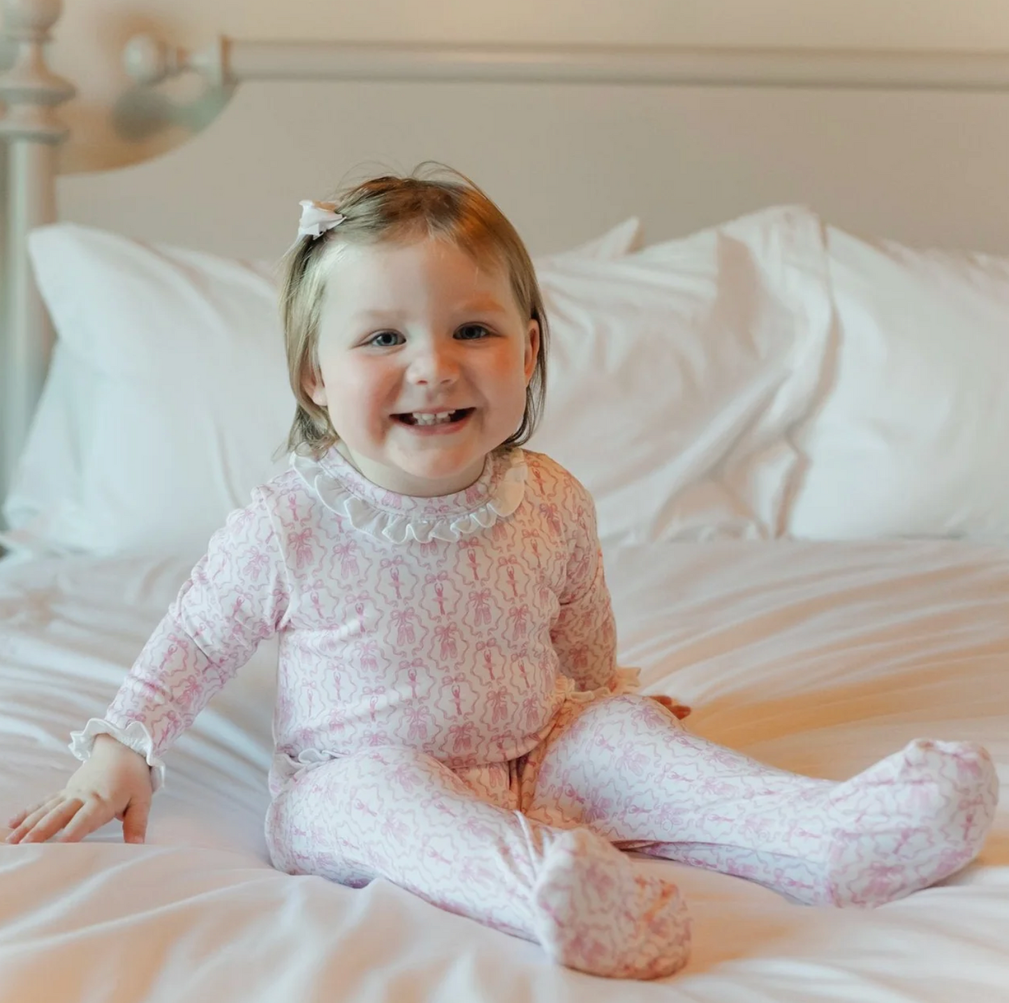 Lucy Girls' Romper - Ballet and Bows