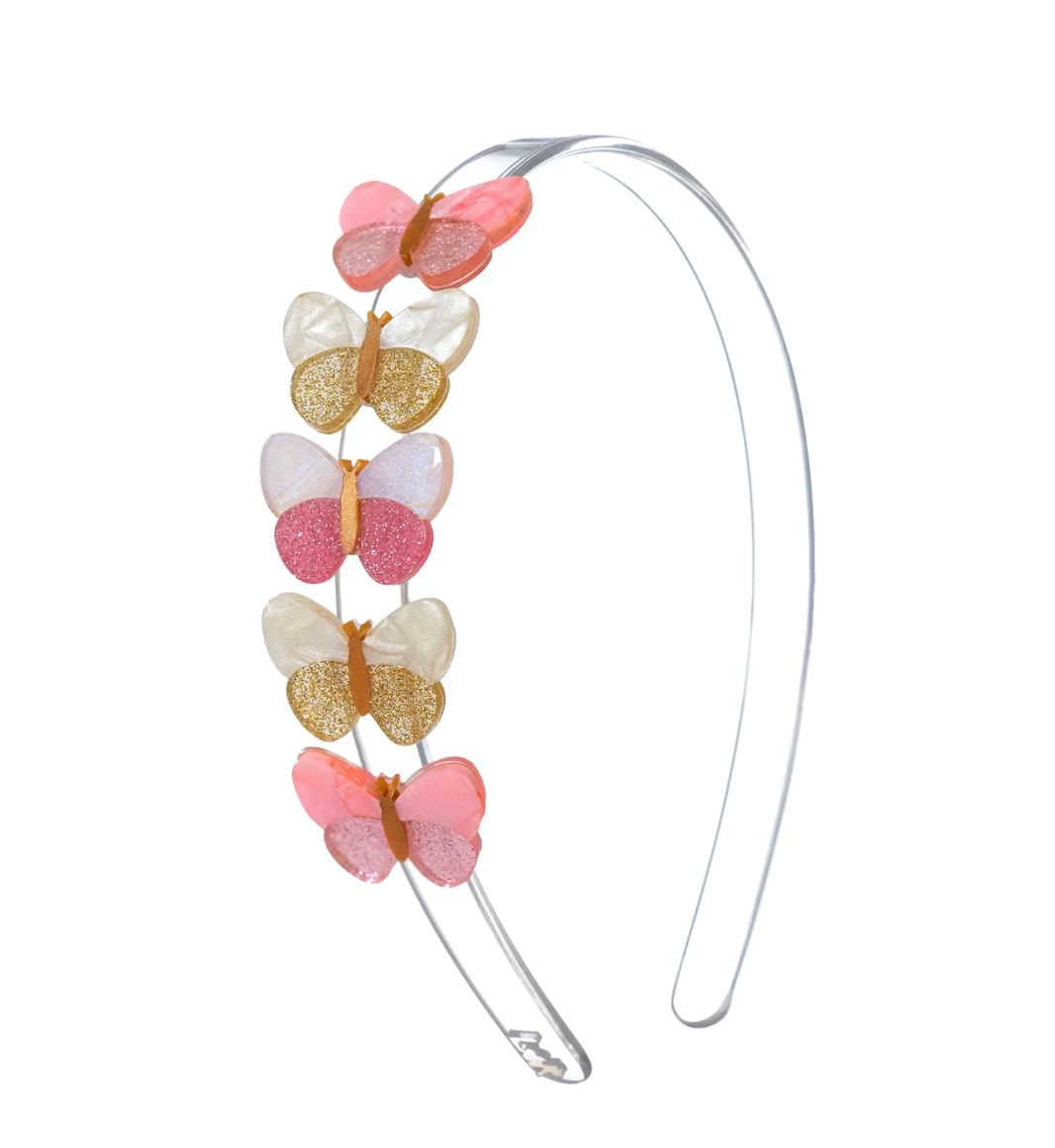 Butterflies Shimmer Pink Shades Headband