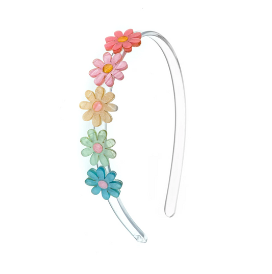Daisies Pastel Shimmer Headband