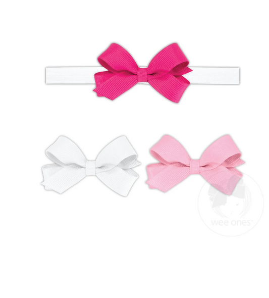 Gift Pack Tiny Grosgrain Hair Bows and One Add-A-Bow Band