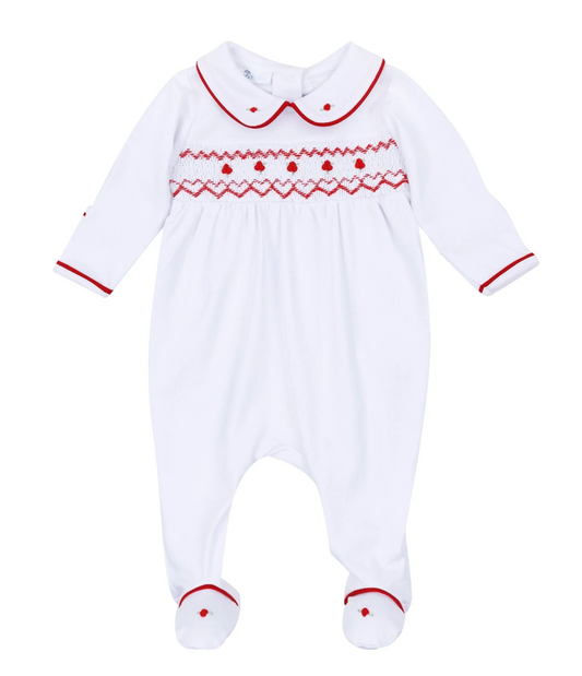 Holly Smocked Footie Girl