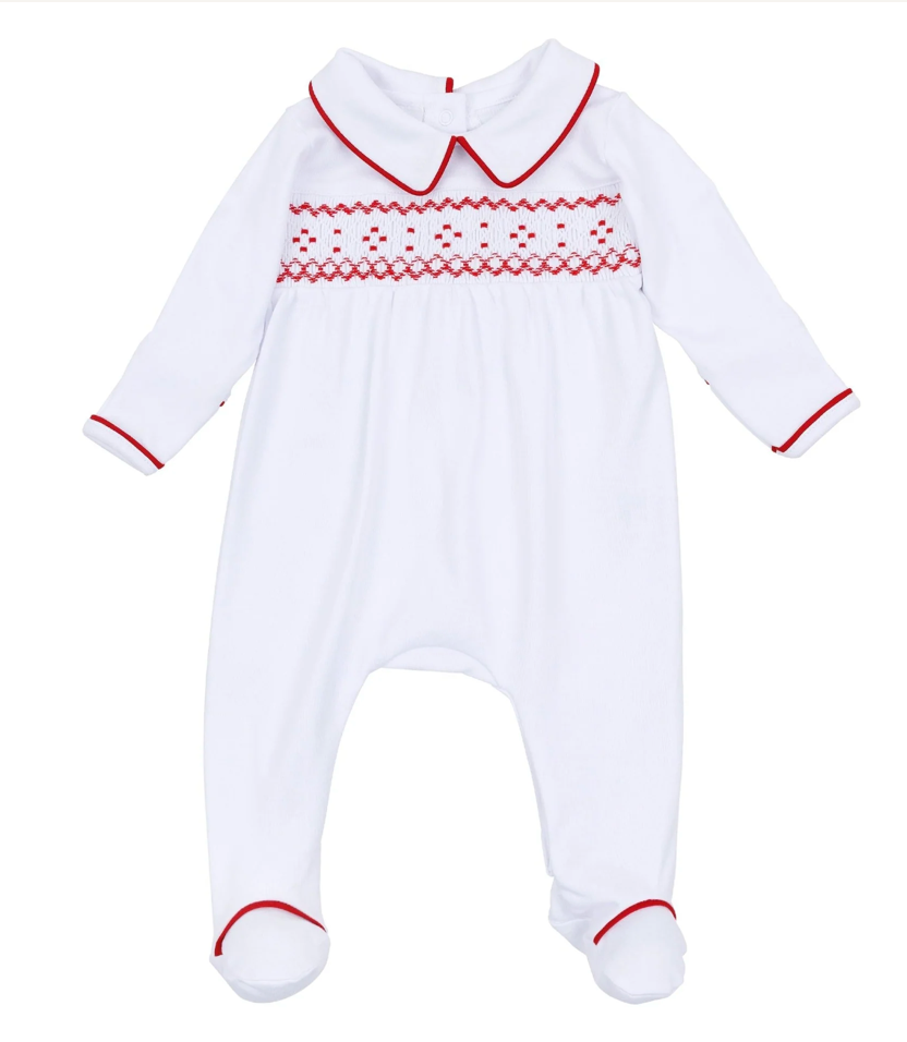 Henry Smocked Footie Boy