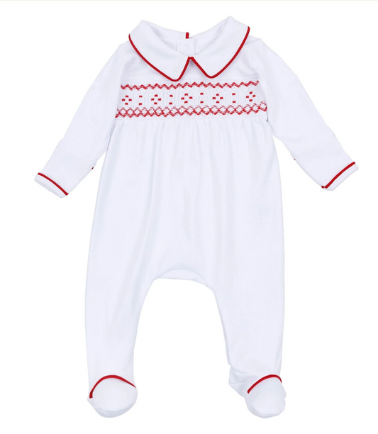 Henry Smocked Footie Boy