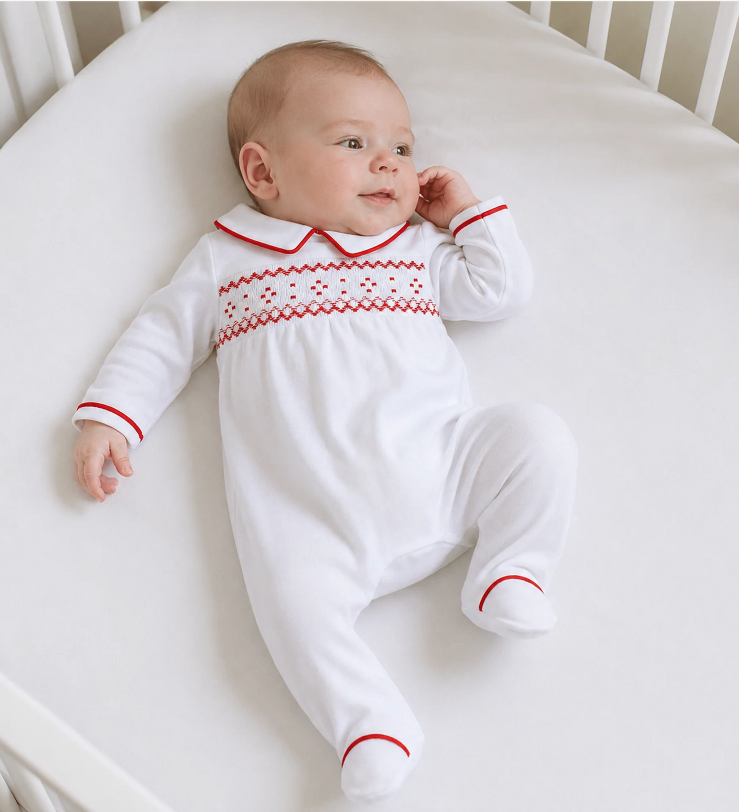 Henry Smocked Footie Boy