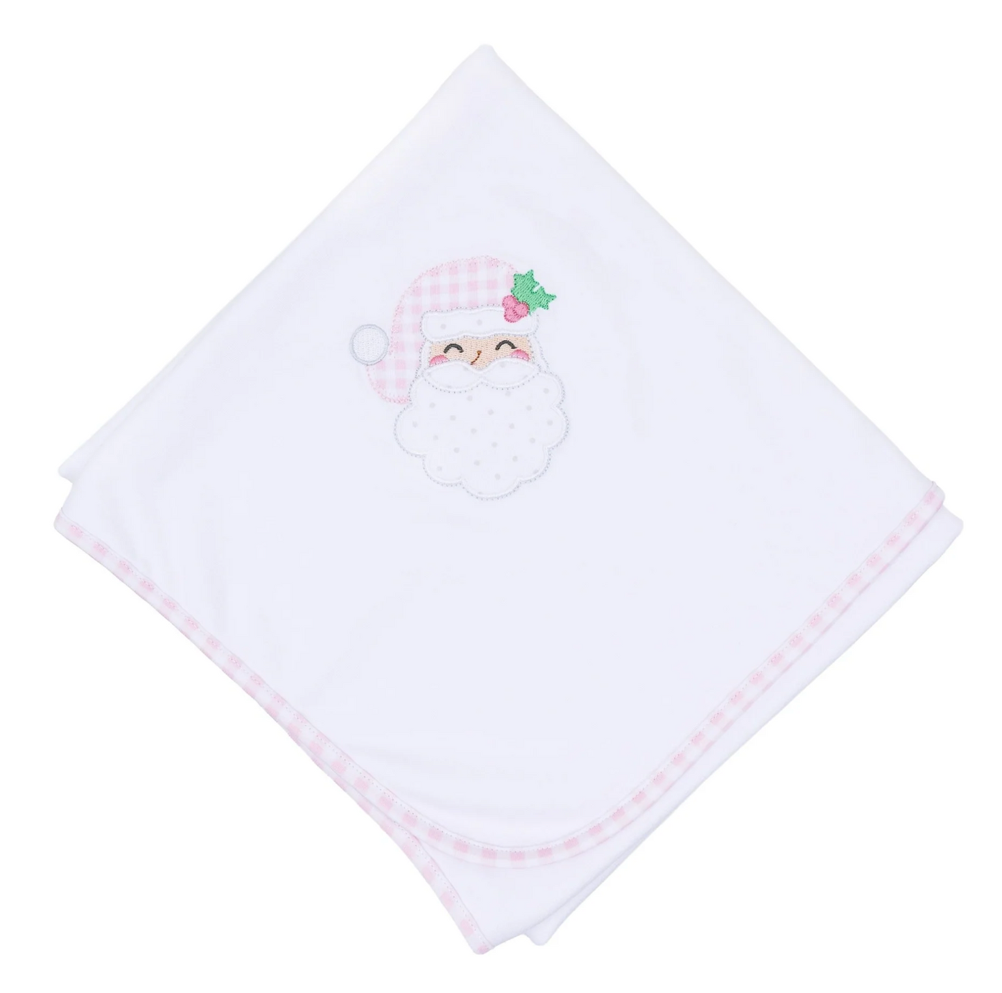 Sweet St. Nick Baby's First Christmas Blanket Pink