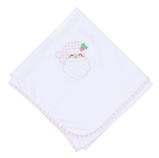 Sweet St. Nick Baby's First Christmas Blanket Pink