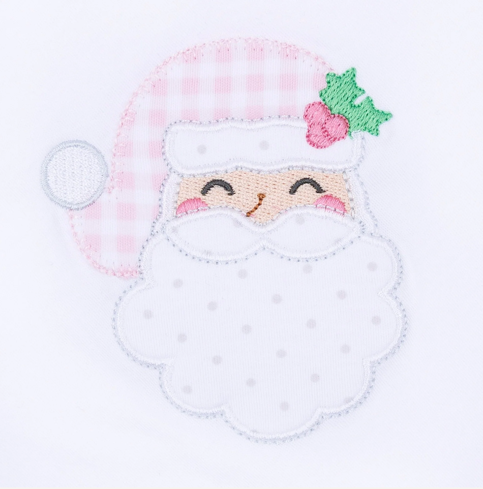 Sweet St. Nick Baby's First Christmas Blanket Pink