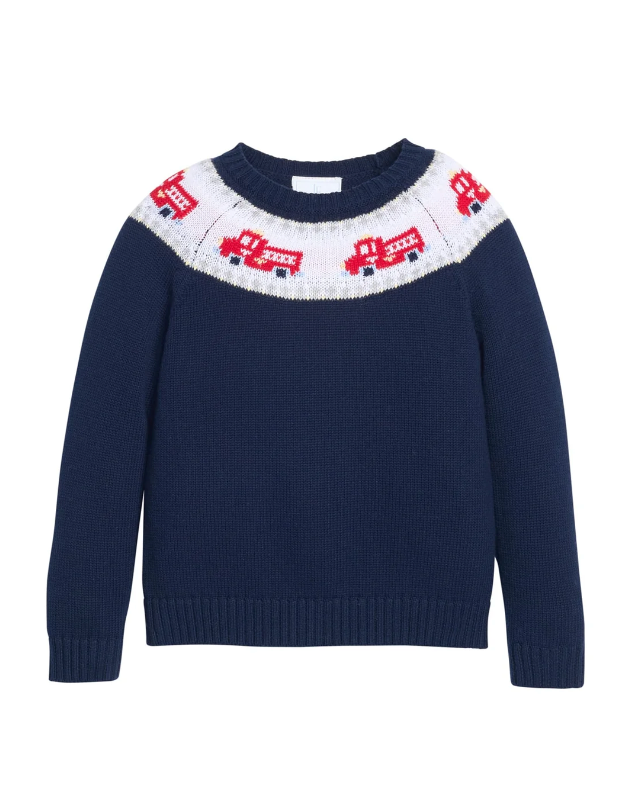 Fire Truck Fair Isle Sweater