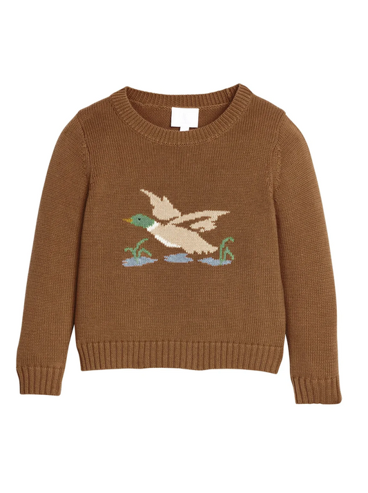 Intarsia Sweater- Flying Mallard