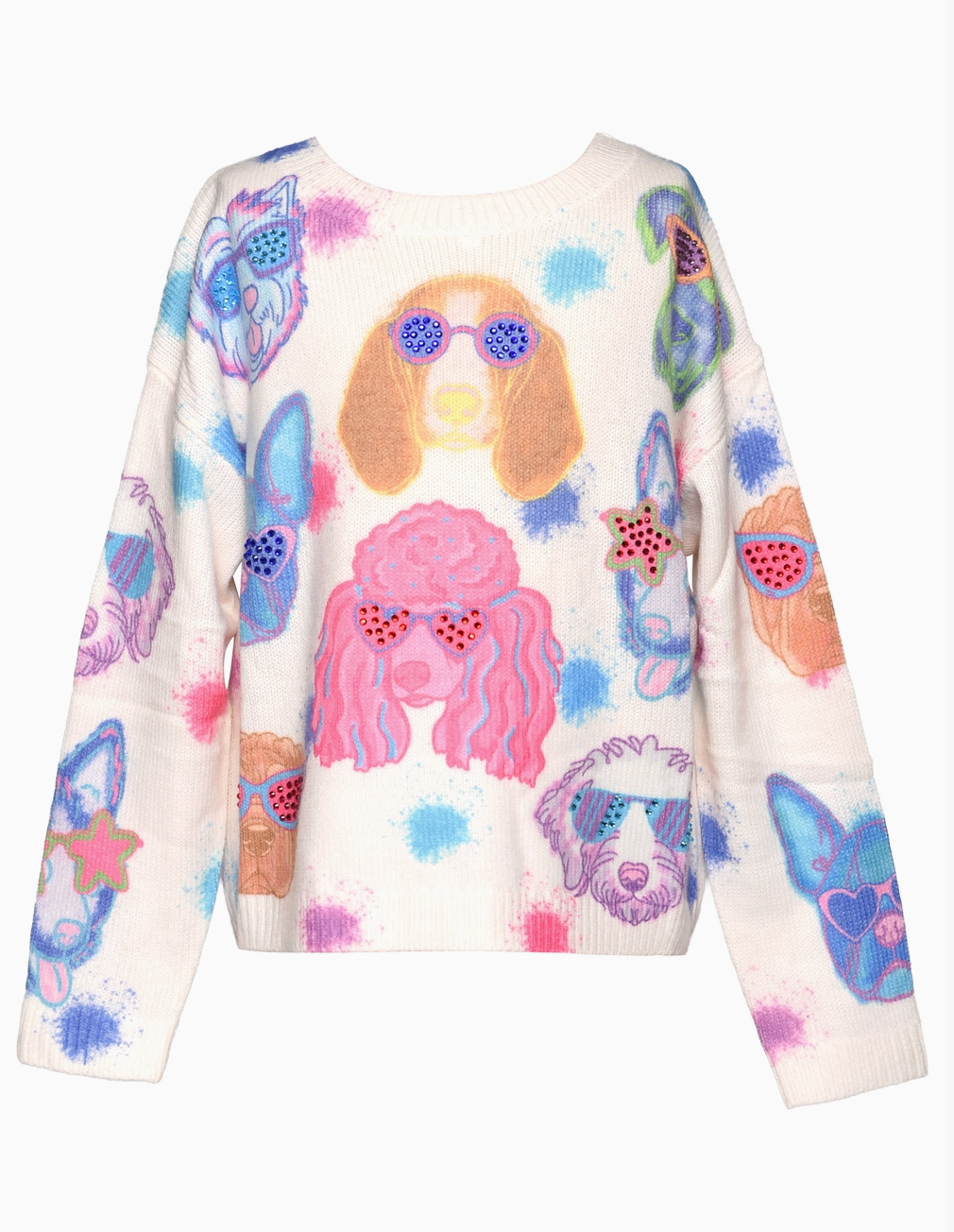 Dog Print Sweater