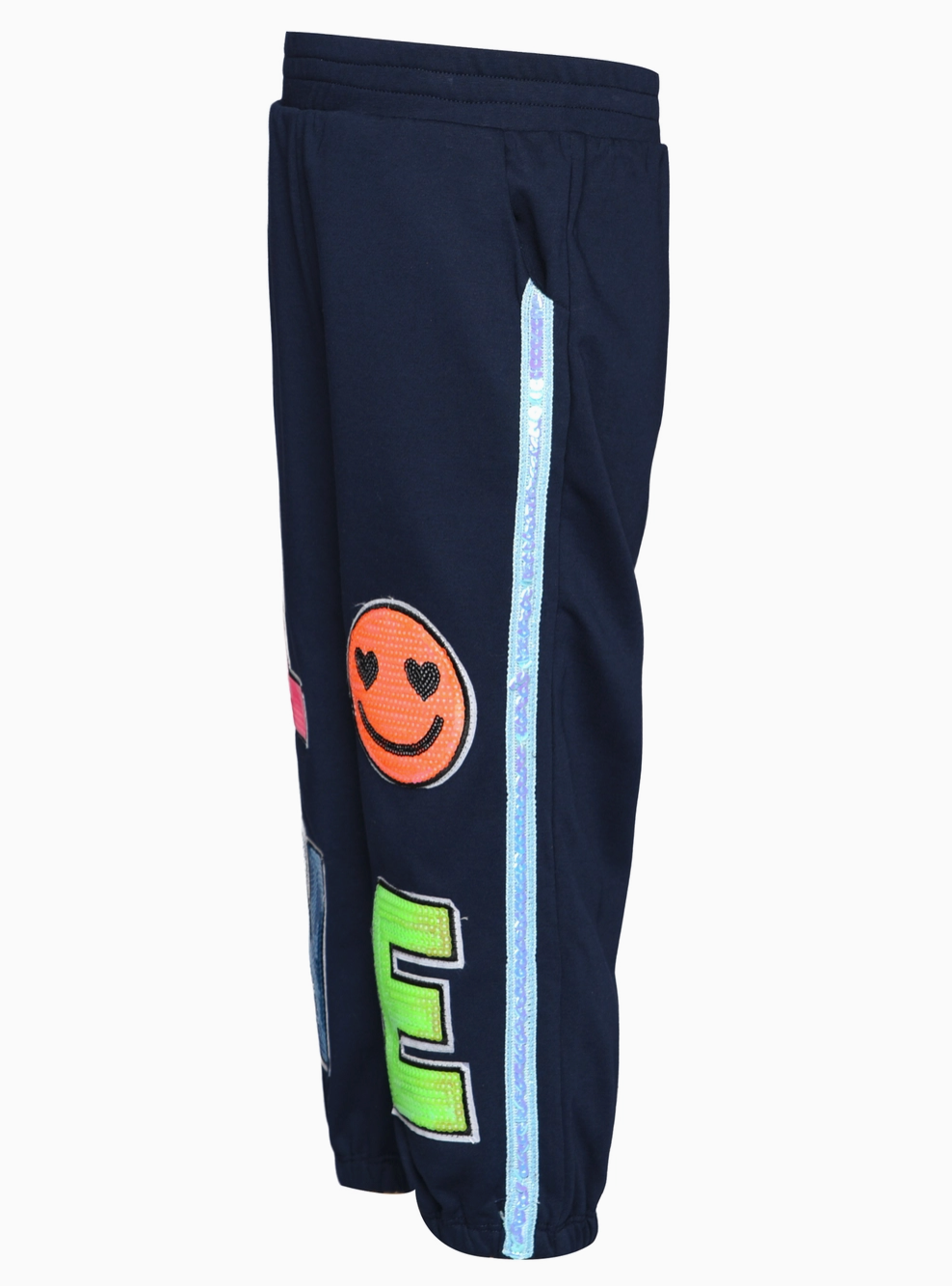 Navy Love Sequin Joggers