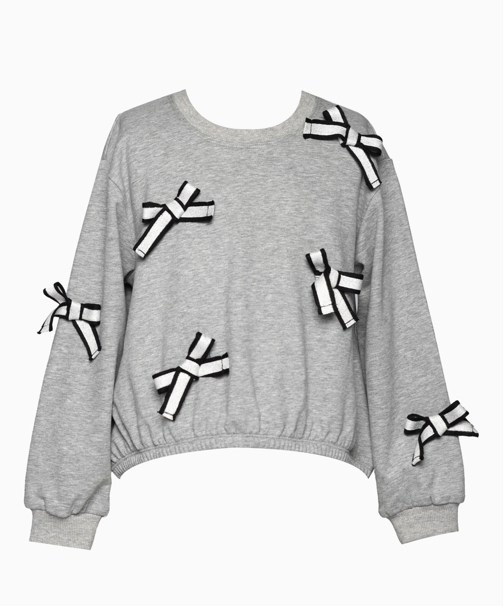 Oversized Sweatshirt w/ Bows