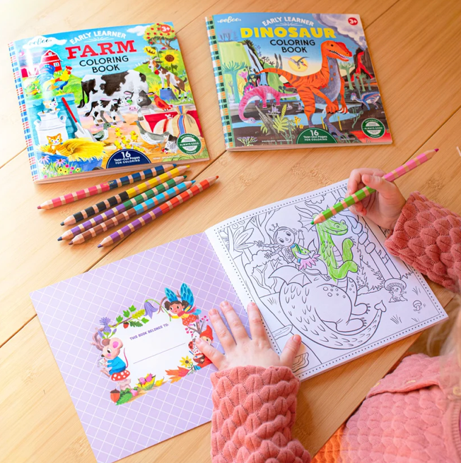 Farm Square Coloring Book