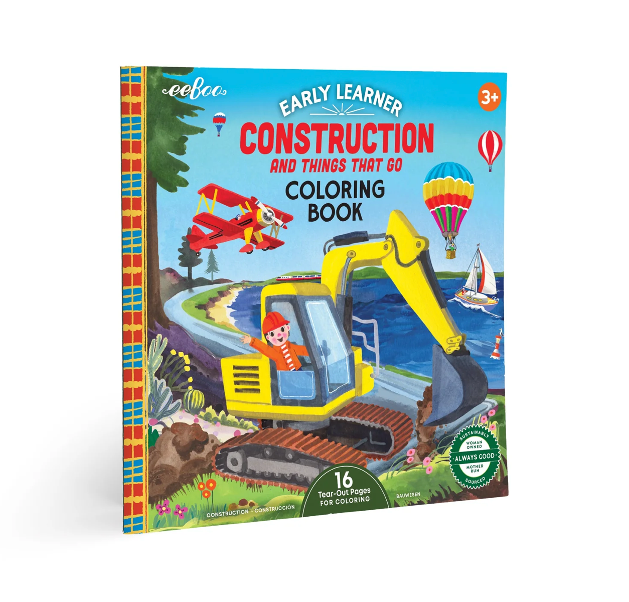Construction Square Coloring Book
