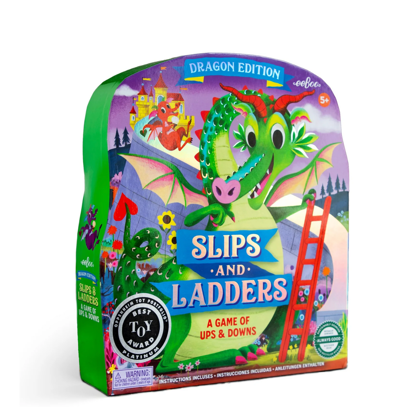 Slips & Ladders Dragon Shaped Game