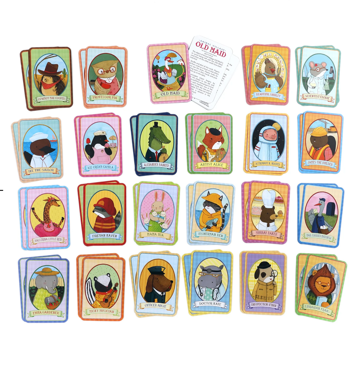 Animal Old Maid Playing Cards