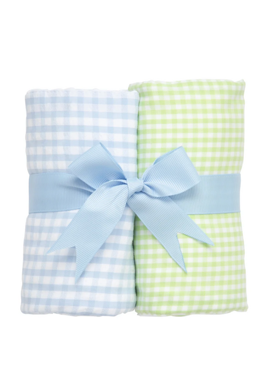 Train Set Of 2 Fabric Burps