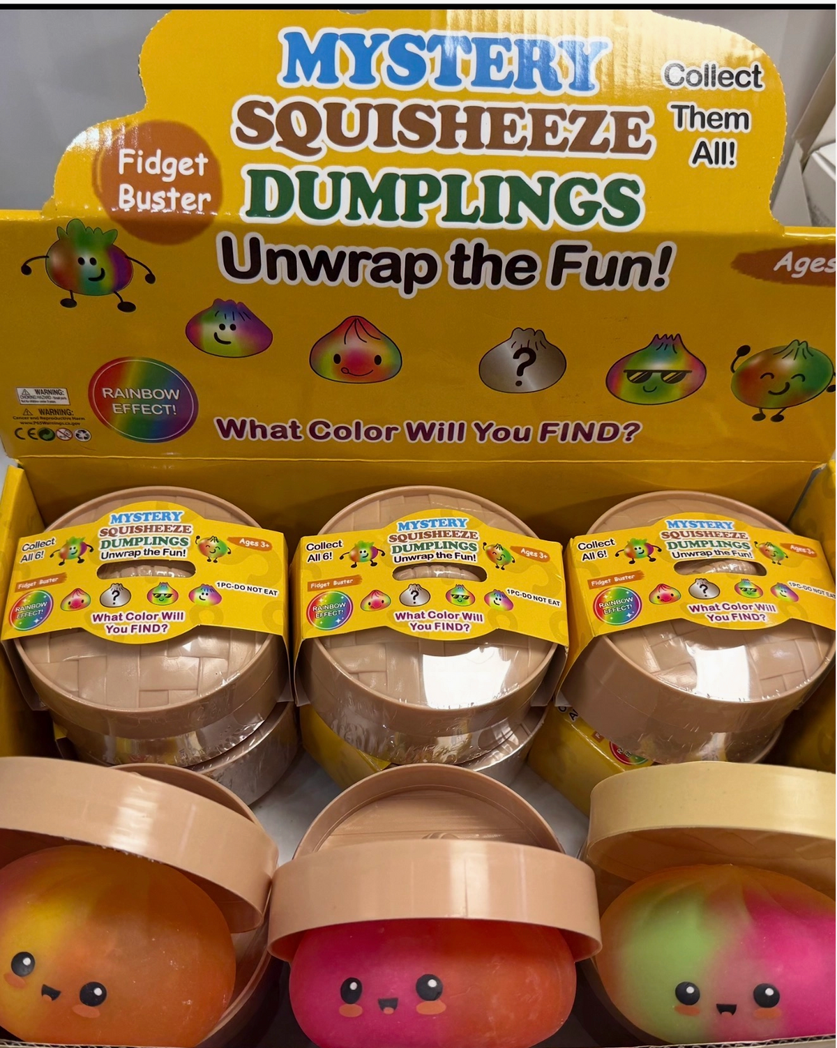 Tie Dye Rainbow Sugar Edition Dumpling Squishy