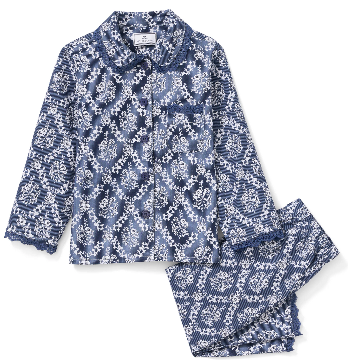 Twill Pajama Set Innkeeper Trellis