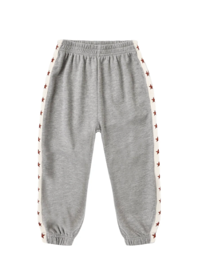 Paneled Sweatpant Heathered Dusty Blue