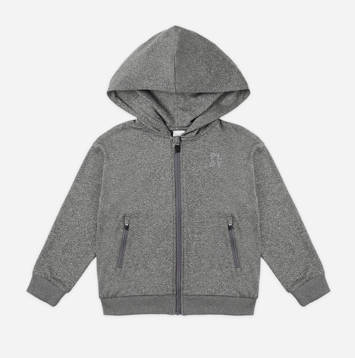 Tech Hoodie Heathered Black