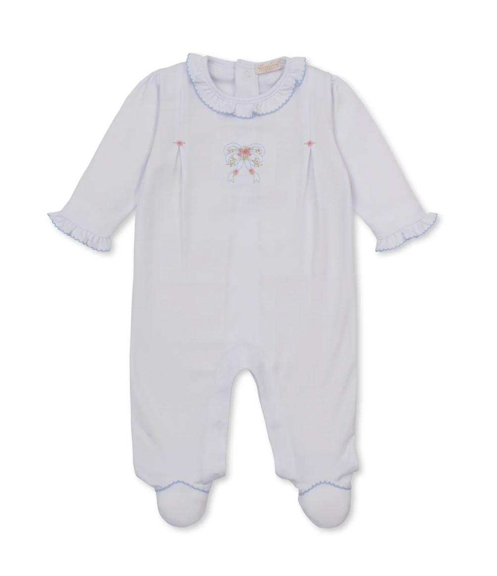 Rose Bow Footie