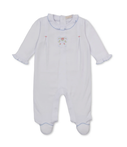 Rose Bow Footie