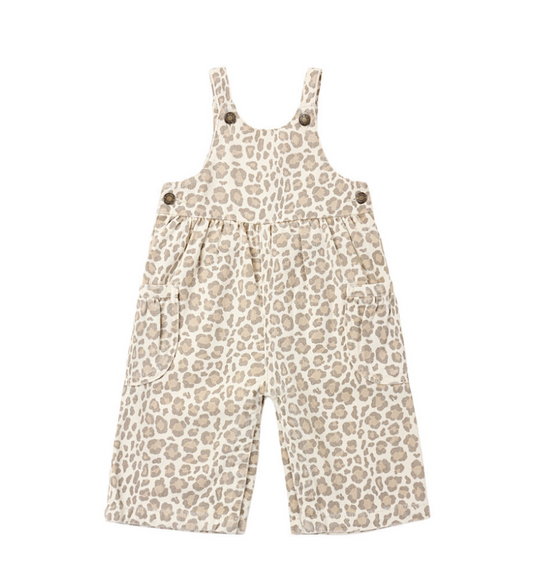 Wide-Leg Overall Leopard