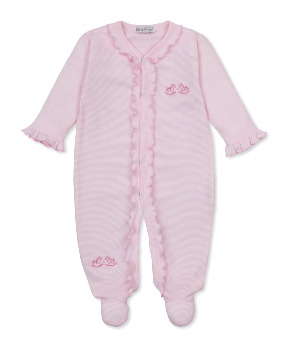 Rockers Pink Stripe Footie