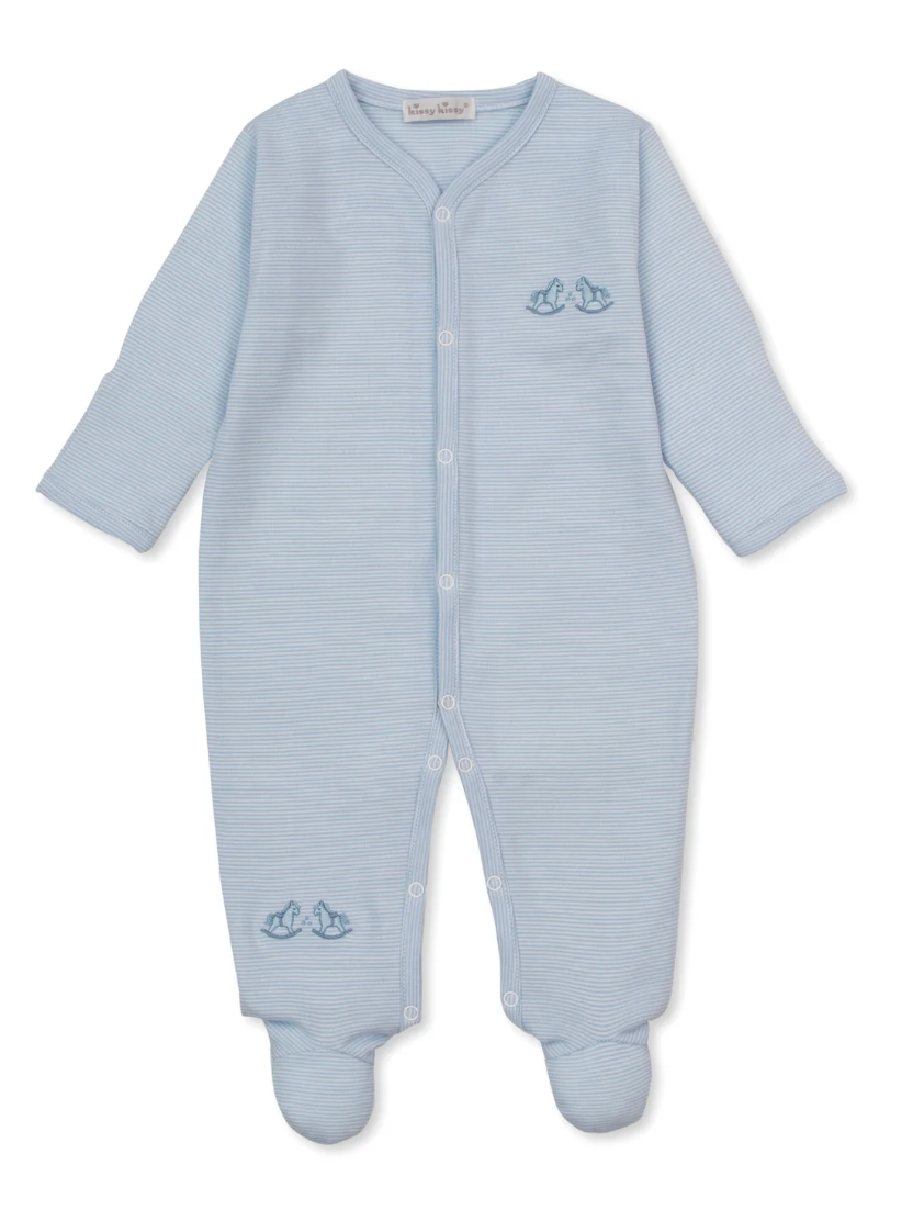 Rockers Blue Stripe Footie