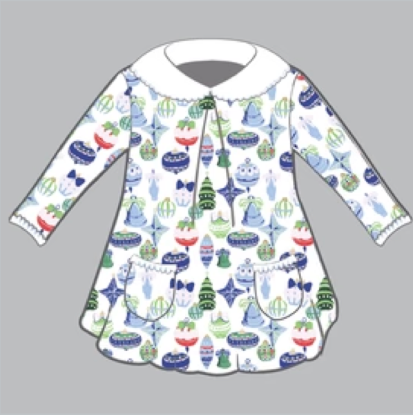 Long Sleeve Pocket Twirl Holiday Ornaments