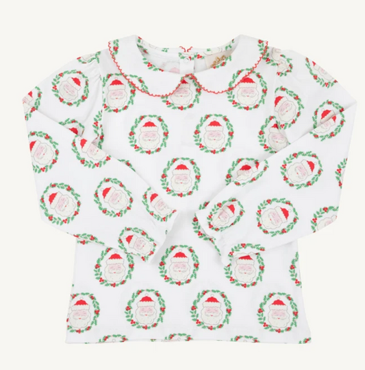 Maude's Peter Pan Pima Set North Pole Portrait/Richmond Red Stripe