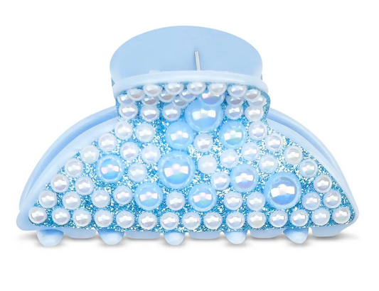 Blue Pearl Hair Clip