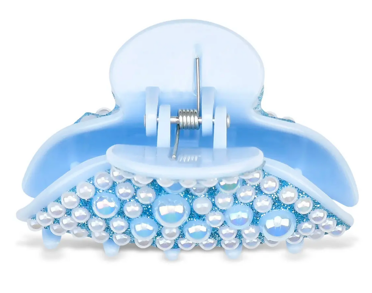 Blue Pearl Hair Clip