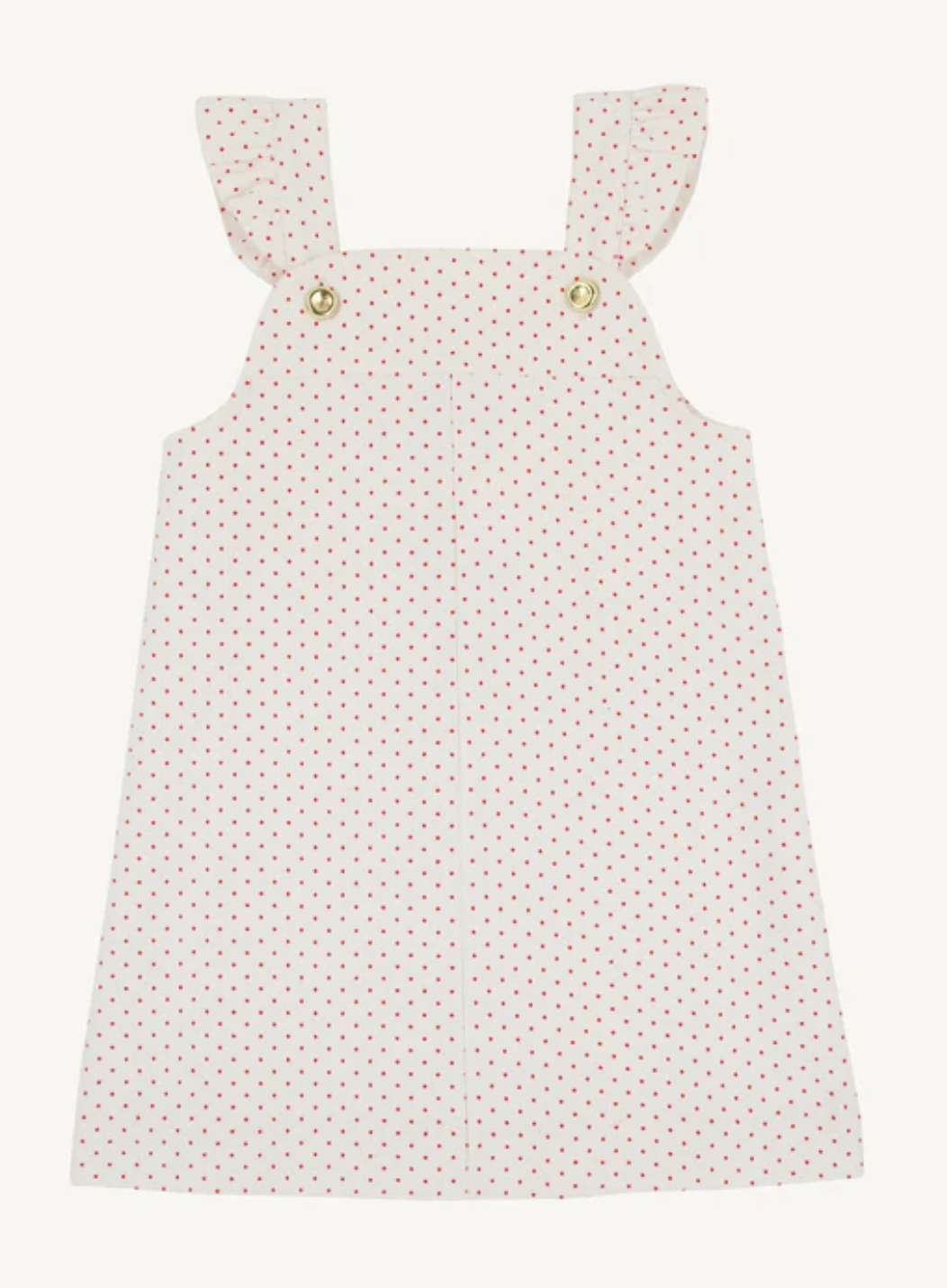 Julia Jumper Corduroy Palmetto Pearl and Richmond Red Microdot