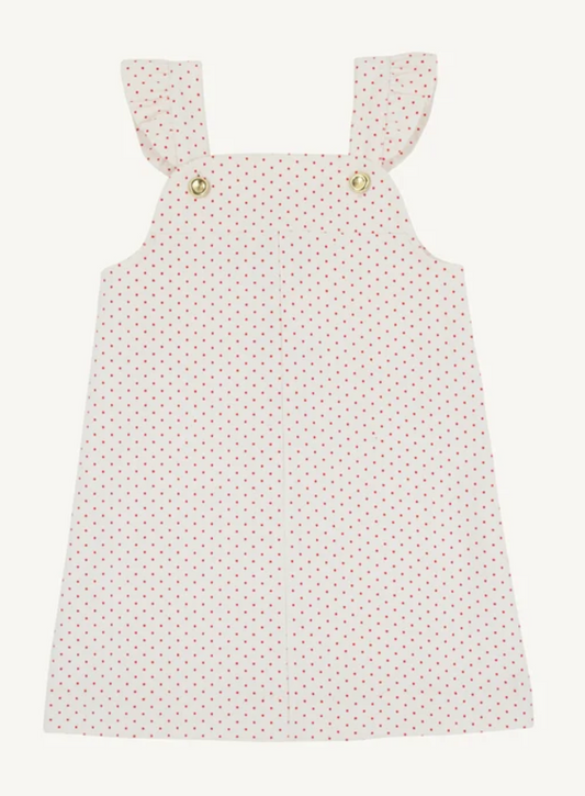Julia Jumper Corduroy Palmetto Pearl and Richmond Red Microdot