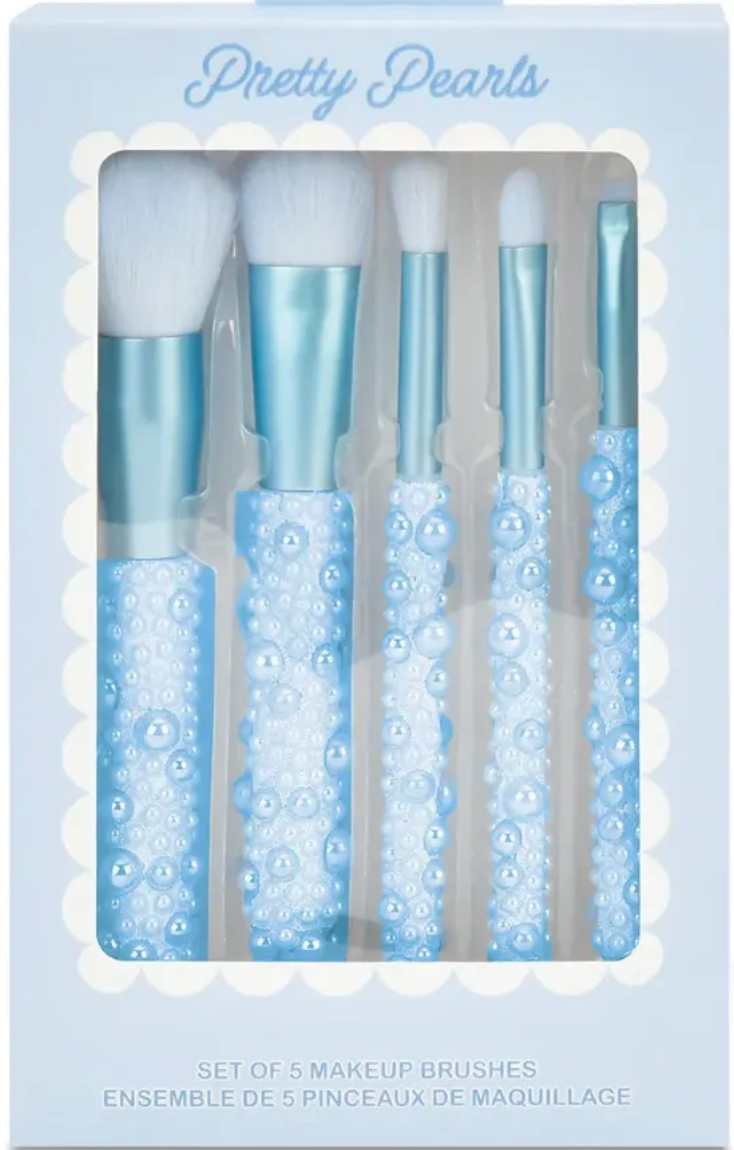 Blue Pearl Makeup Brush Set