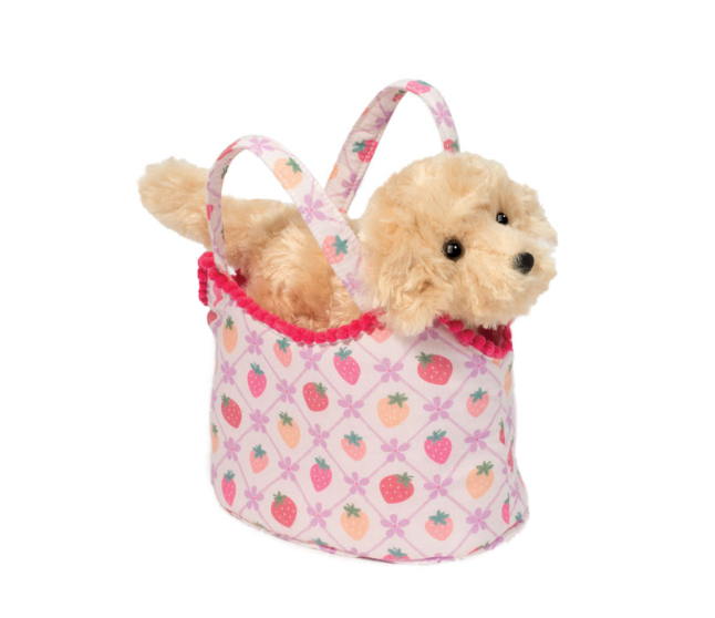 Berry Sweet Sassy Pet Sak with Golden Retriever