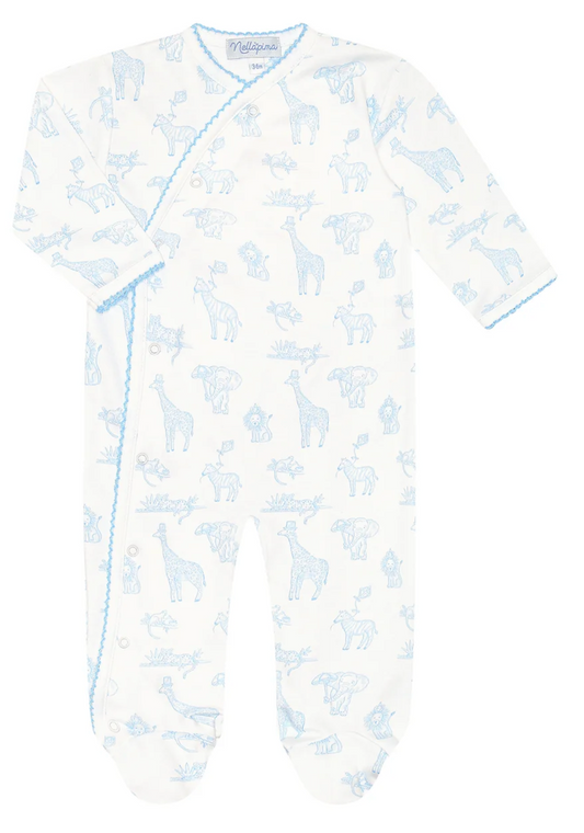 Blue Safari Crossover Footie