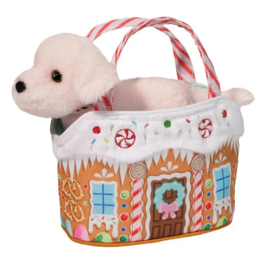 Candy Lane Sassy Sak with Pink Dog