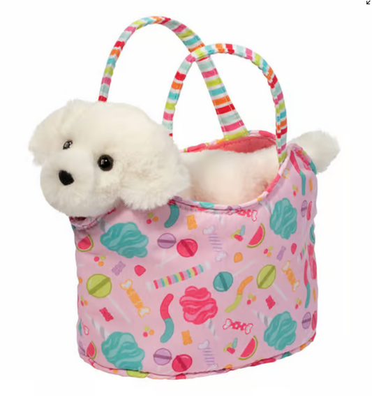 Candy Pop Sassy Pet Sak w/ White Retriever