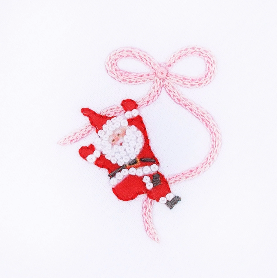 Jolly Ribbons Embroidered Footie