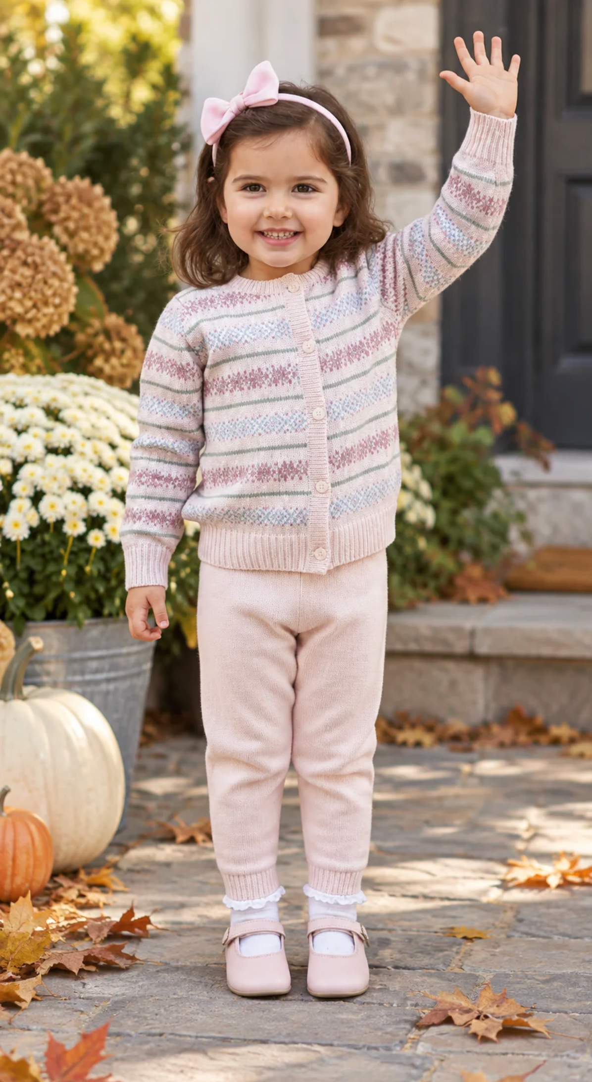 Pink Fair Isle Jogger Set