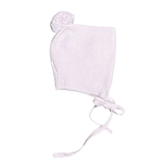 Pom Pom Tie Hat Pink